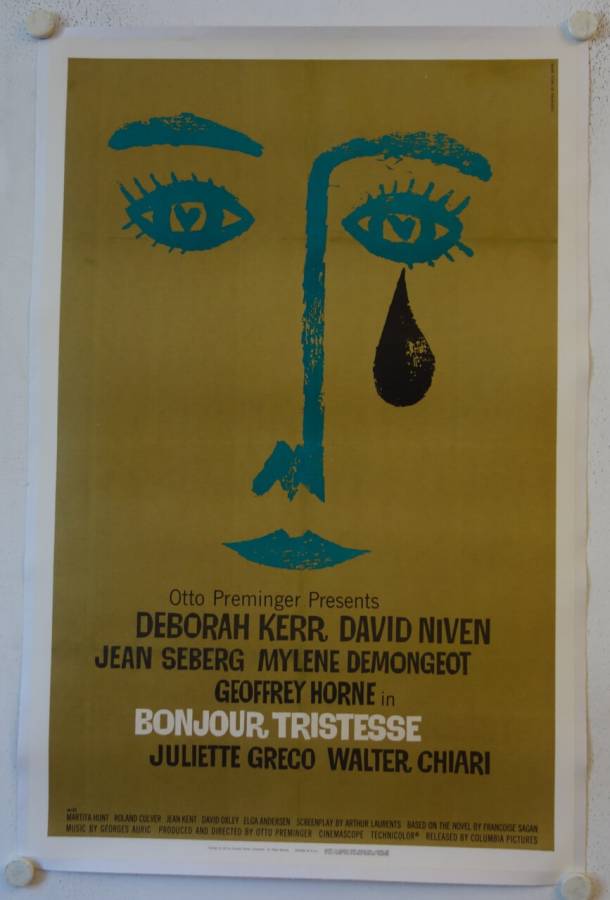 Bonjour Tristesse originales US Onesheet Filmplakat